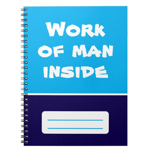 Caderno Espiral Notebook Man Dentro (Frente)