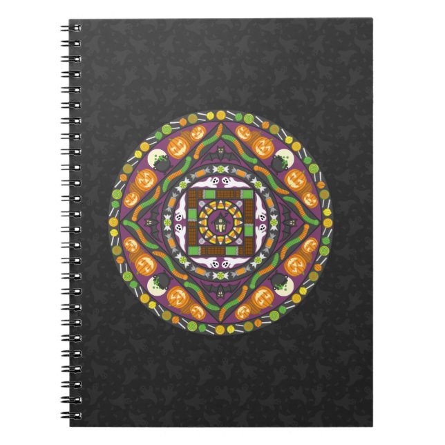 Caderno Espiral Notebook Mandala com truques e tratamentos (Frente)