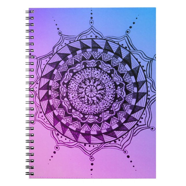 Caderno Espiral Notebook Mandala Design (Frente)