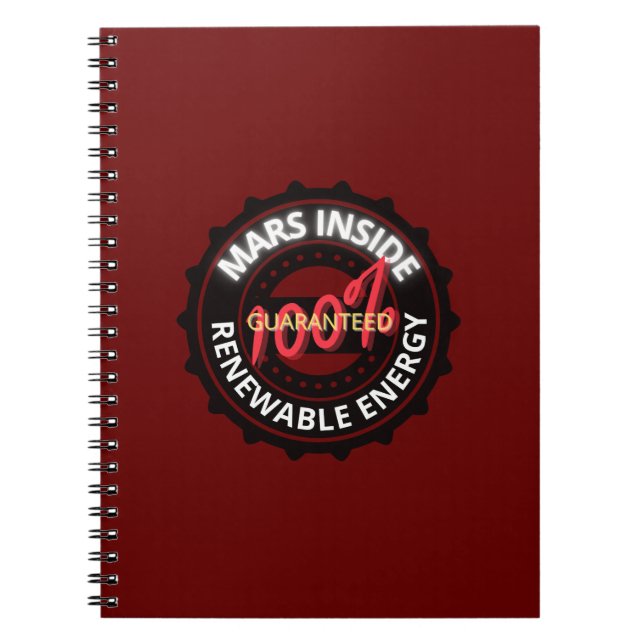 Caderno Espiral Notebook Mars Dentro (Frente)