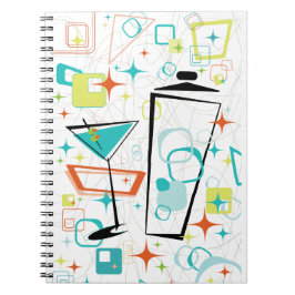 Caderno Espiral Notebook Martinis A Go