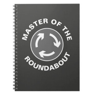 Caderno Espiral Notebook Master Of The Roundabout Vacation (Mestra