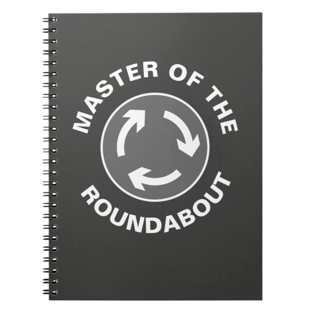 Caderno Espiral Notebook Master Of The Roundabout Vacation (Mestra (Frente)