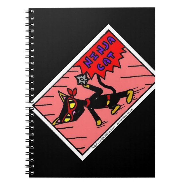 Caderno Espiral Notebook Mel NINJA CAT (Frente)