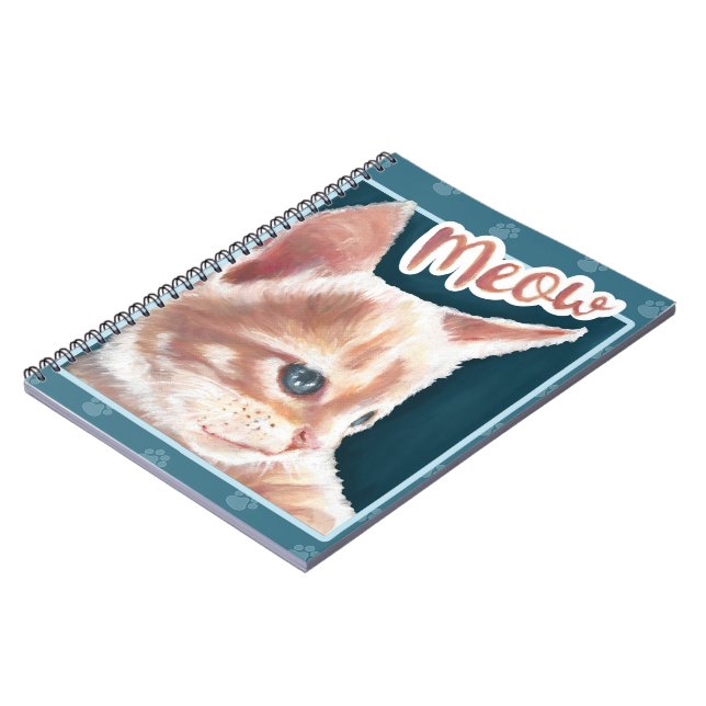 Caderno Espiral Notebook Meow (Left Side)