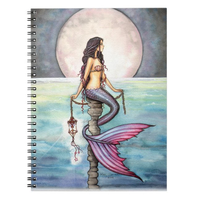 Caderno Espiral Notebook Meramid do Mar Encantado (Frente)