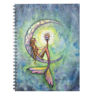 Caderno Espiral Notebook Meramid Moon Fantasy