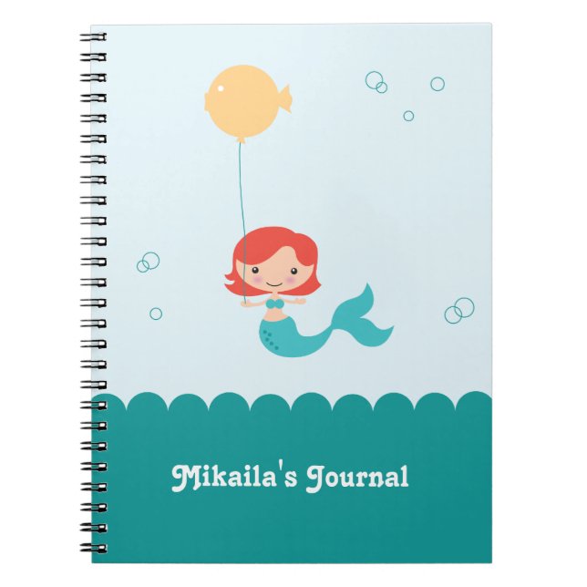 Caderno Espiral Notebook Mermaid (Frente)