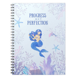 Caderno Espiral Notebook Mermaid fofo e moderno