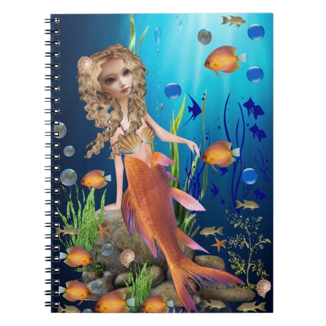 Caderno Espiral Notebook Mermaid Tales (Frente)