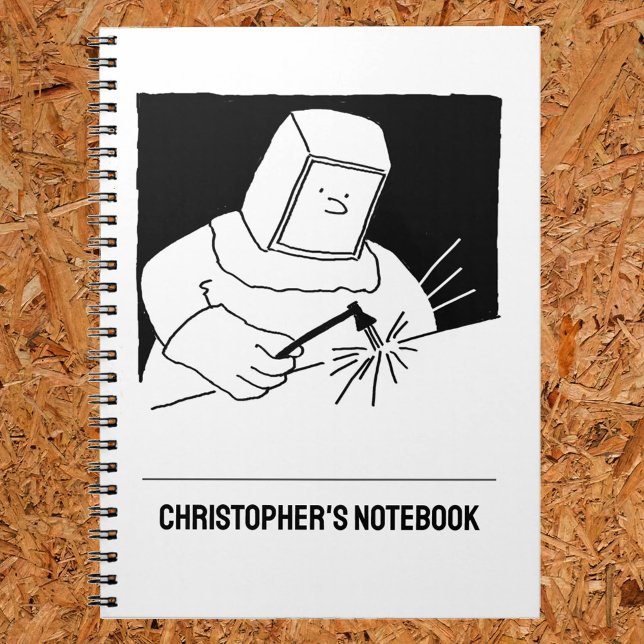 Caderno Espiral Notebook Metal Worker, Blacksmith ou Welder (Criador carregado)