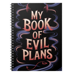 Caderno Espiral Notebook Meu Livro de Planos de Mau