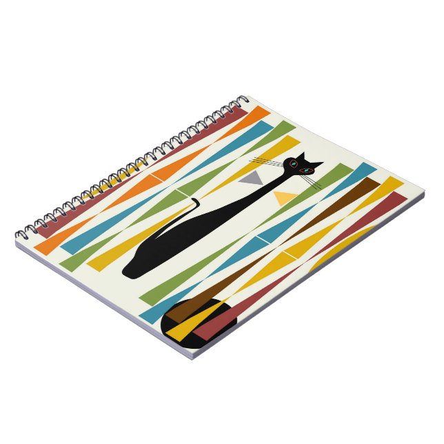 Caderno Espiral Notebook MidMod Art Cat 2 (Left Side)