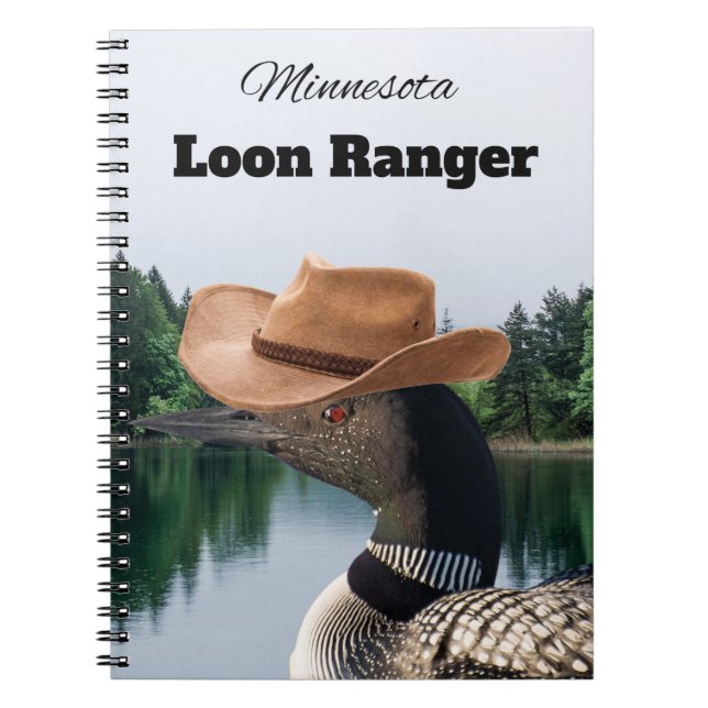 Caderno Espiral Notebook Minespiral Loon Ranger (Frente)
