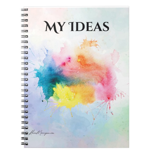 Caderno Espiral Notebook Minhas Ideias (Frente)