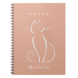 Caderno Espiral Notebook Mínimo Branco Sobre Adicionar Nome a Rosa