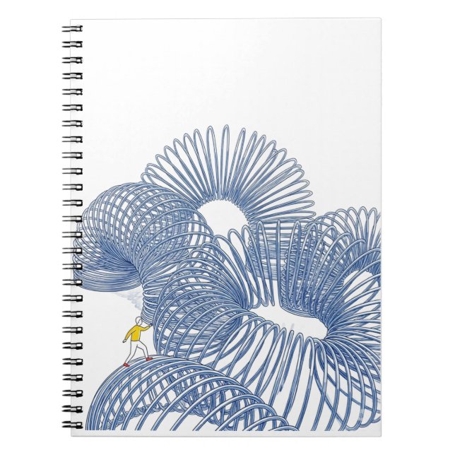 Caderno Espiral Notebook Mínimo Slinky Coil Walk (Frente)