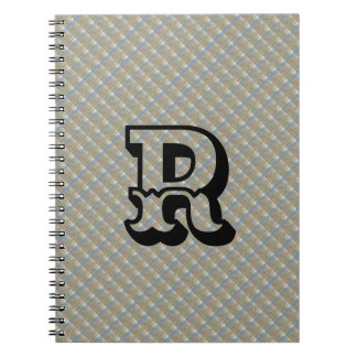 Caderno Espiral Notebook MODERNO BROWN BLUE CUTE Spiral