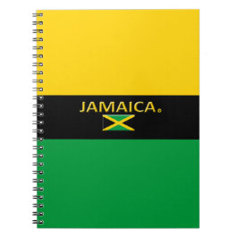 Caderno Espiral Notebook moderno com cores do sinalizador Jamaica