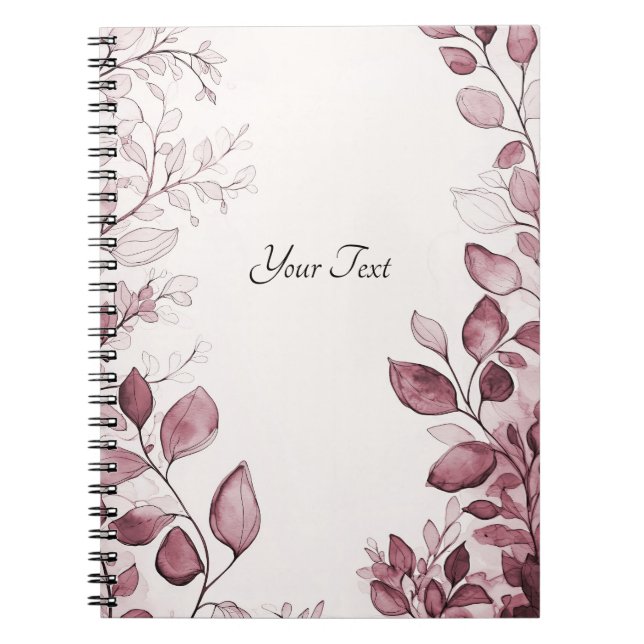 Caderno Espiral Notebook Moderno Red Deixa (Frente)