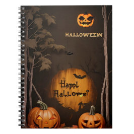 Caderno Espiral notebook moderno vintage halloween
