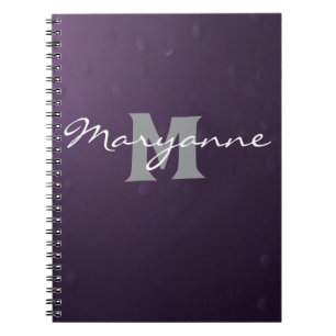 Caderno Espiral Notebook monograma glamouroso para ela