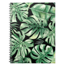 Notebook Monstera Leaf Spiral
