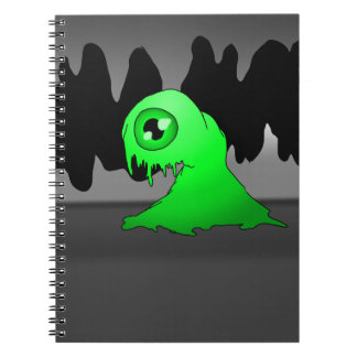 Caderno Espiral Notebook monstro verde