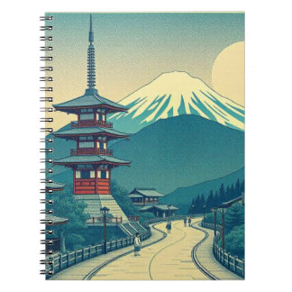 Caderno Espiral Notebook Monte Fuji