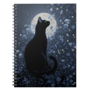 Caderno Espiral Notebook Moonlit Black