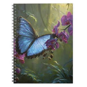 Caderno Espiral Notebook Morpho Azul