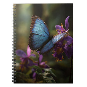 Caderno Espiral Notebook Morpho Iris Azul