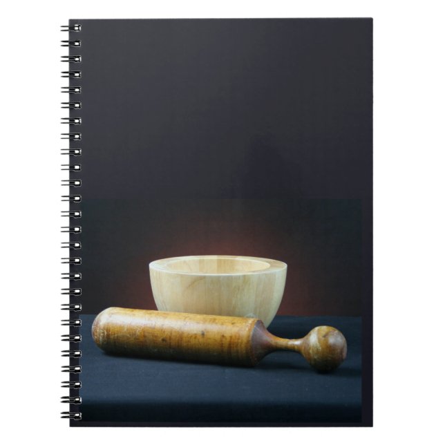 Caderno Espiral Notebook Mortar e Pestle (Frente)