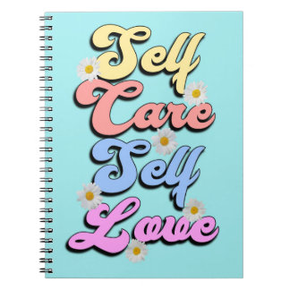 Caderno Espiral Notebook Motivacional Autoatendimento Com Amor - B
