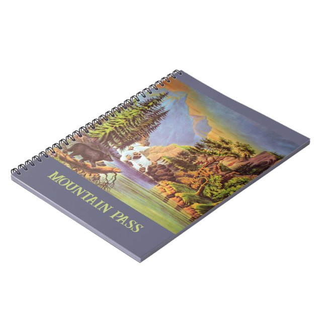 Caderno Espiral Notebook Mountain Pass (Left Side)