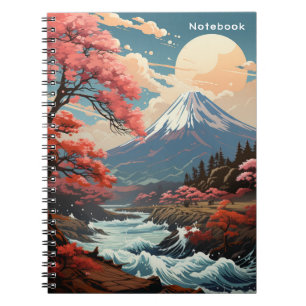Caderno Espiral Notebook Mt Fuji Zen