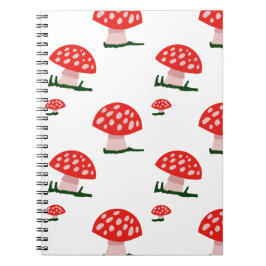 Caderno Espiral Notebook Mushroom