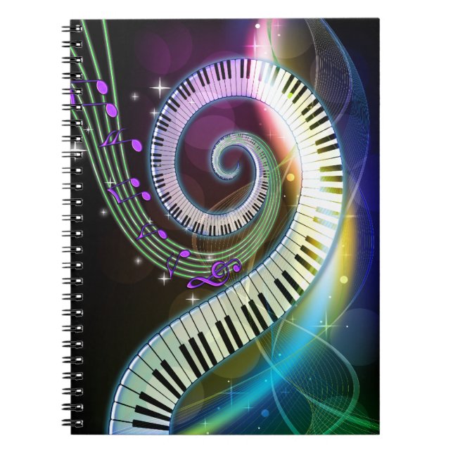 Caderno Espiral Notebook Music 1 (Frente)