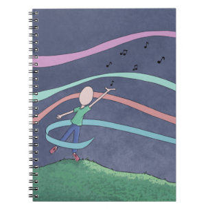 Caderno Espiral Notebook Music e Melody