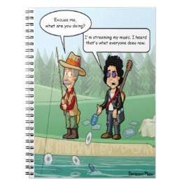 Caderno Espiral Notebook Music Streaming Encantado Pun