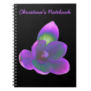 Caderno Espiral Notebook Mystic Beautic Crocus Flower Personalizá