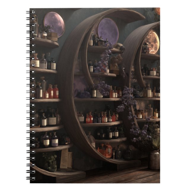 Caderno Espiral Notebook Mystical Moon Apothecary (Frente)