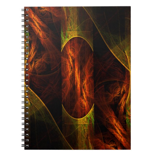 Caderno Espiral Notebook Mystique Jungle Abstrato Art (Frente)