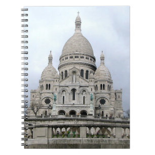 Caderno Espiral Notebook na moda com Sacre Coeur de Paris