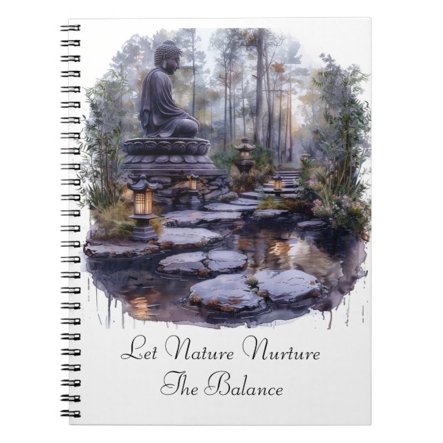Caderno Espiral Notebook Nature Nurture Buddha Spiral (Frente)