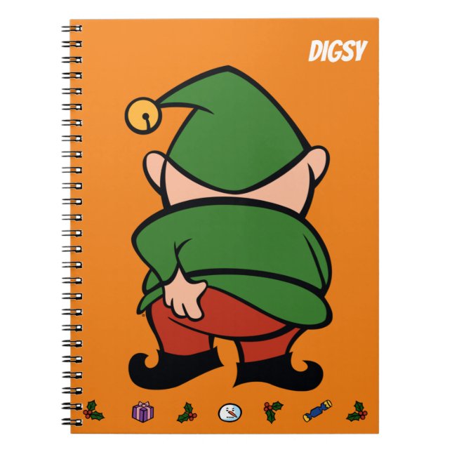 Caderno Espiral Notebook Naughn Elves Itch (Frente)