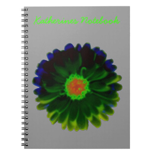 Caderno Espiral Notebook Neon Marigold personalizável (Frente)