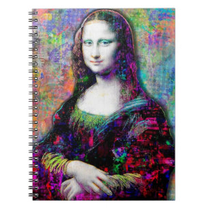 Caderno Espiral Notebook Neon Pop Mona Lisa