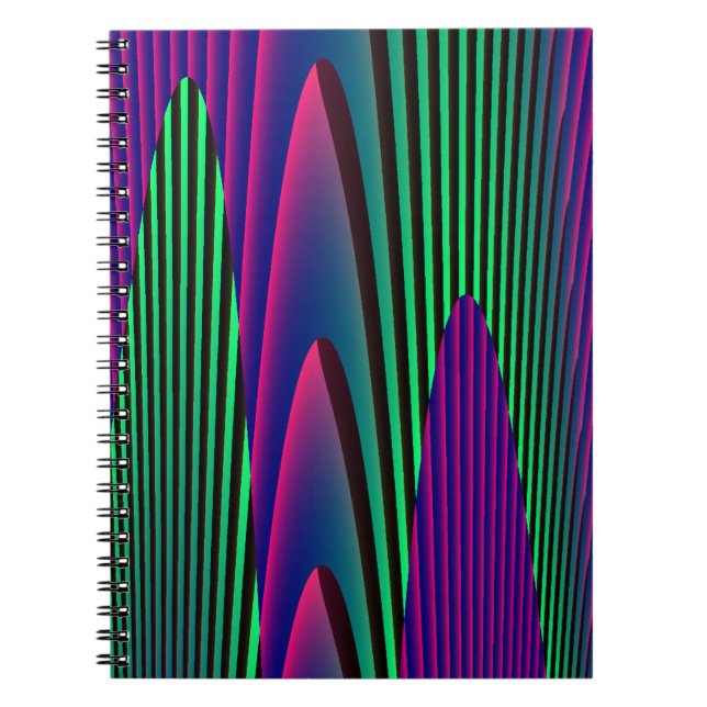 Caderno Espiral Notebook Neon Seas (Frente)