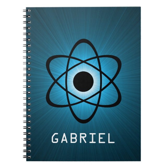 Caderno Espiral Notebook Nerdy Atomic, Azul (Frente)